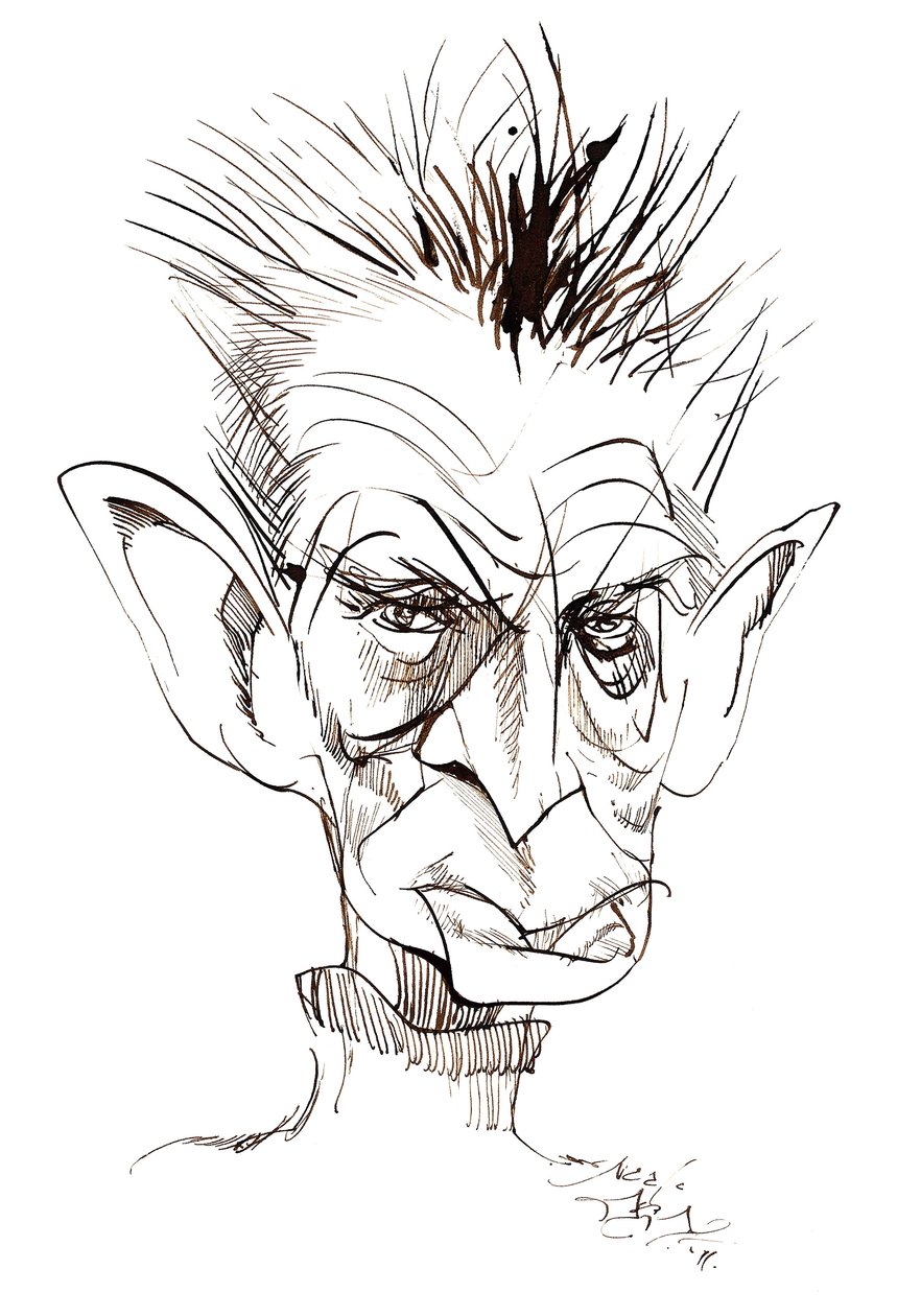 Samuel Beckett - caricature de l