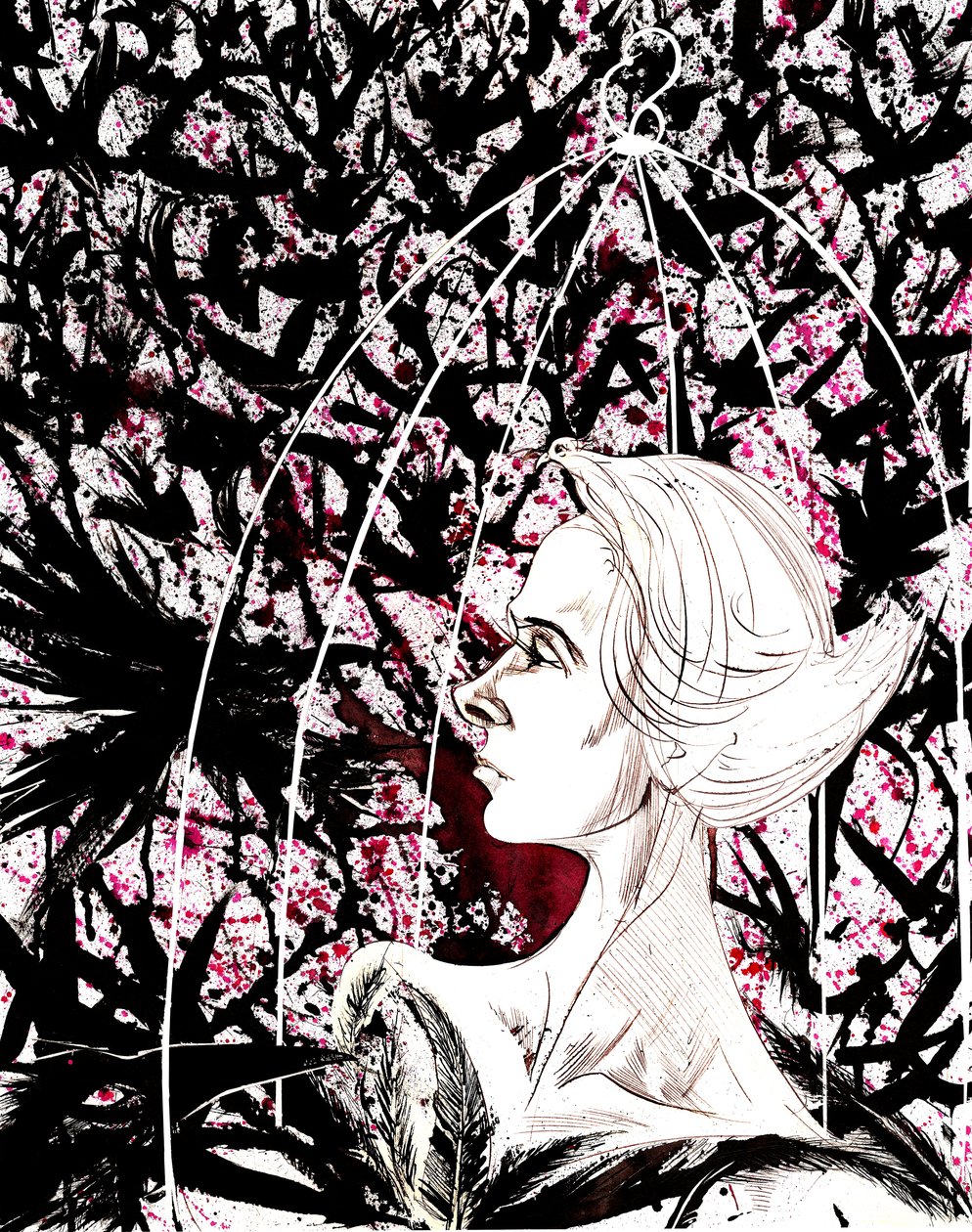 Tippi Hedren - caricature de l