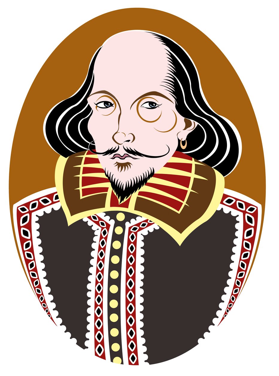 William Shakespeare, poète et dramaturge anglais baptisé le 26 avril 1564 - 23 avril 1616 - Neale Osborne