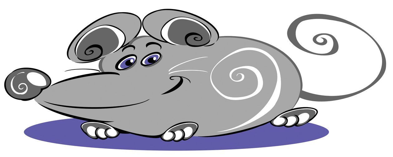 Souris bouclée - dessin animé - Neale Osborne