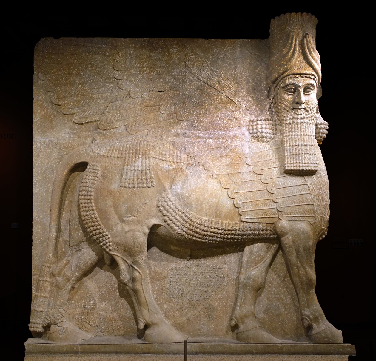 Taureau ailé de la cour VIII au palais du roi Sargon II, Khorsabad, 721-705 av. J.-C. - Neo Assyrian Neo Assyrian