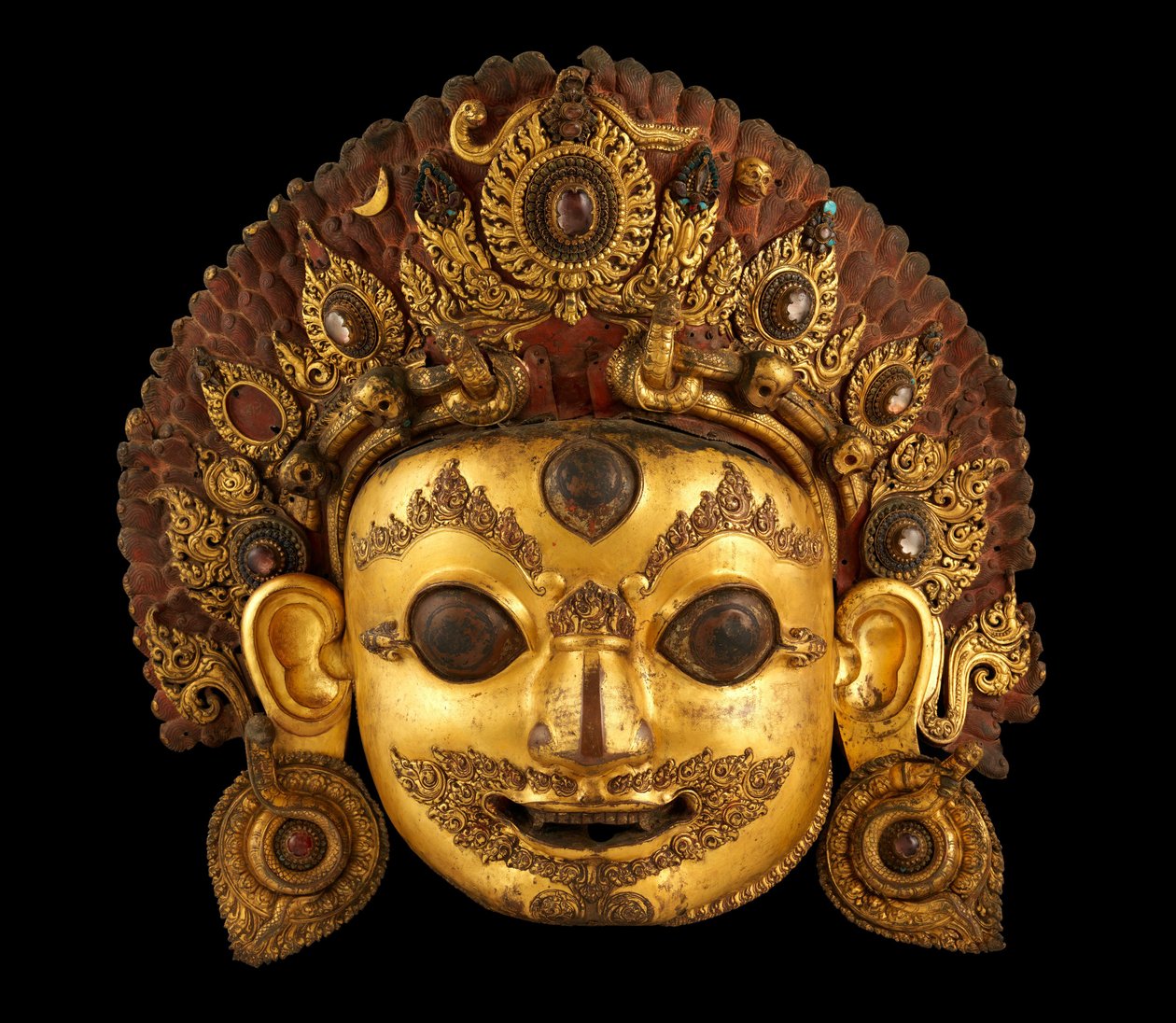 Tête de Bhairava, c.16ème siècle - Nepalese School