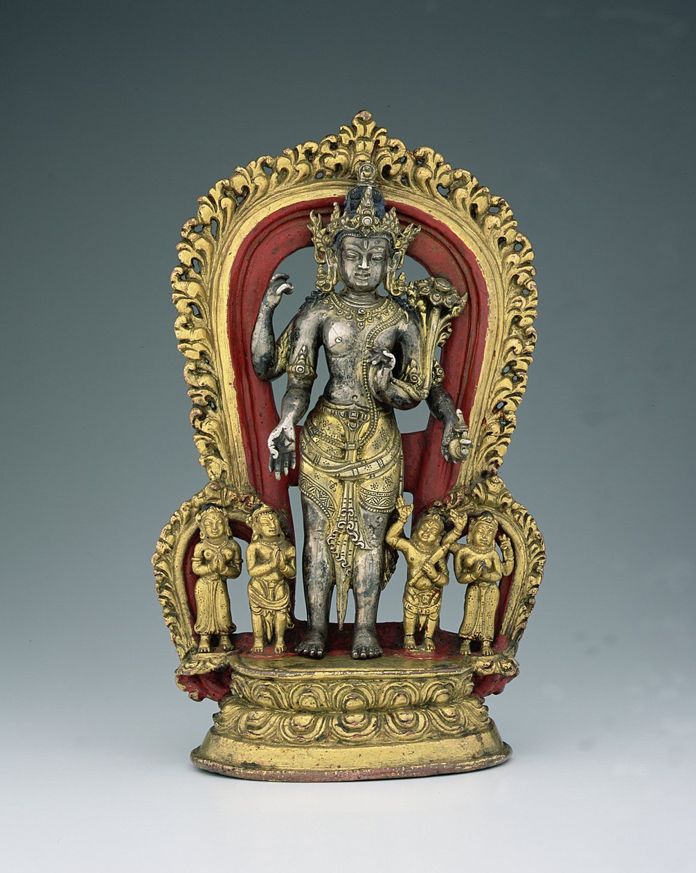 Jatamukuta Lokesvara, Royaume Khasa Malla (1100-1484) - Nepalese School