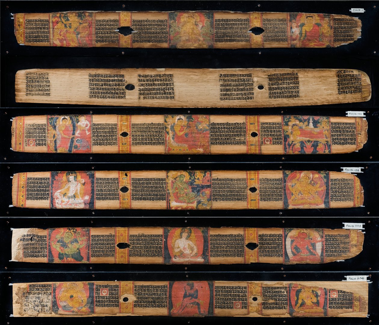 Feuilles de manuscrit - Nepalese School