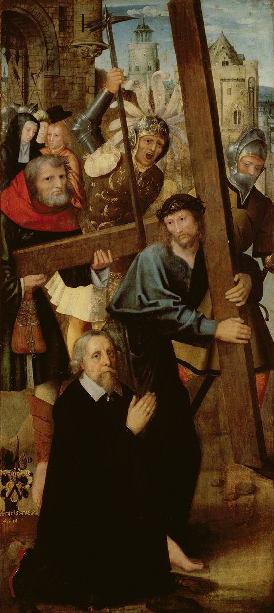 Christ portant la croix, aile gauche de l