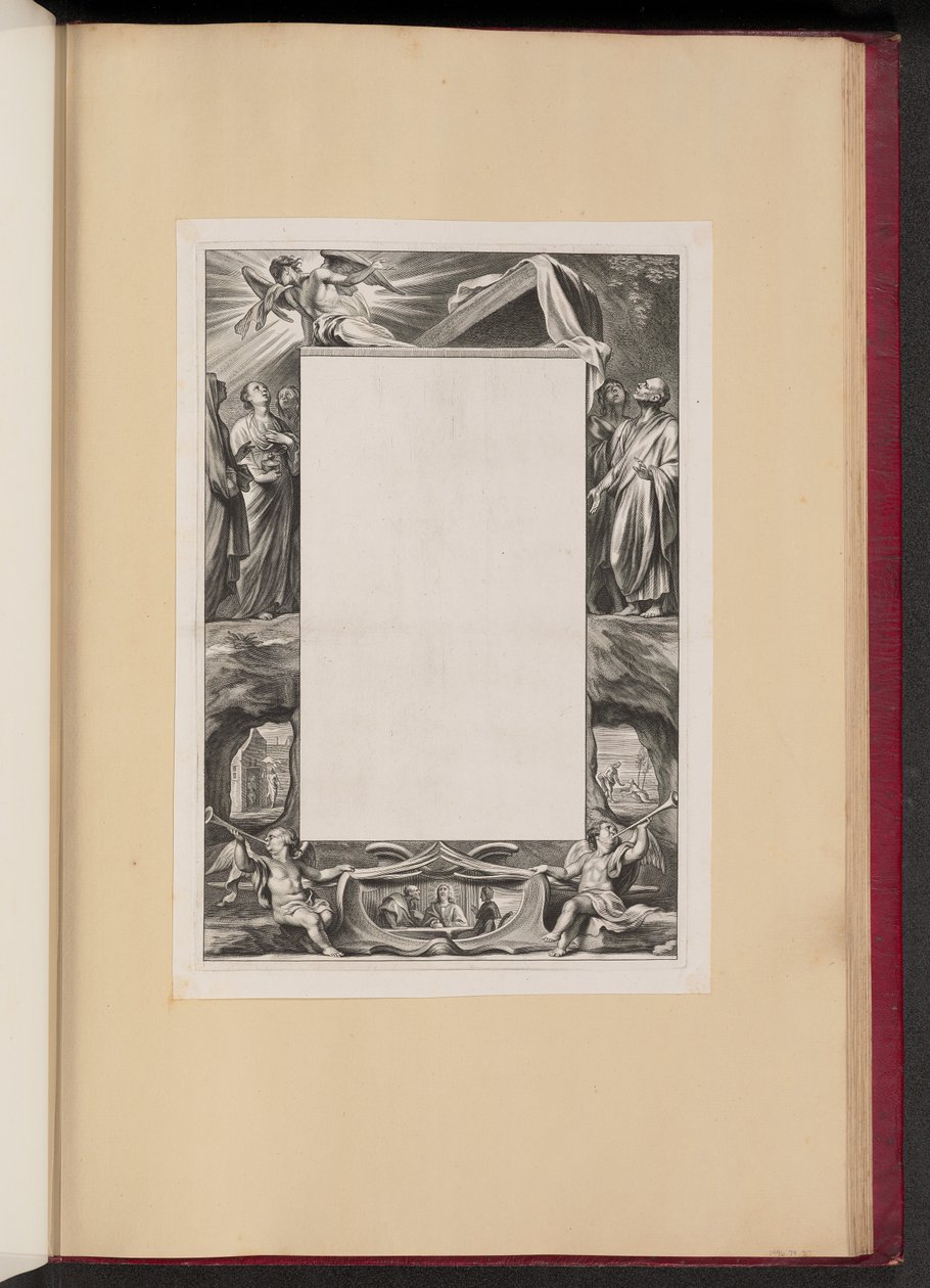 Illustration de Bordure avec des Saints et des Scènes de la Vie du Christ - Netherlandish 17th Century