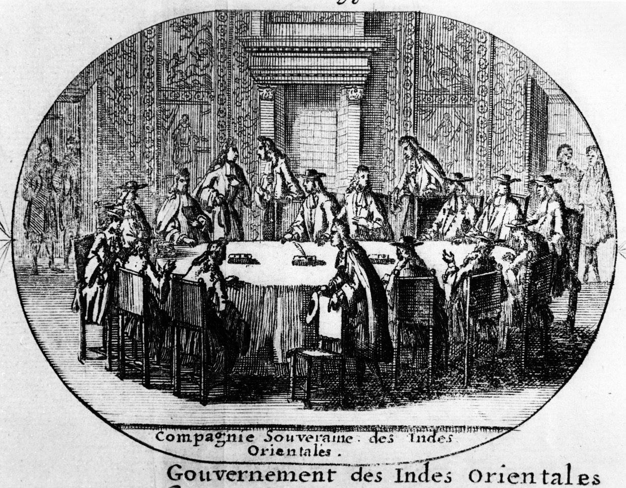 Gouverneurs de la Compagnie des Indes orientales néerlandaises, début du XVIIIe siècle - Netherlandish School