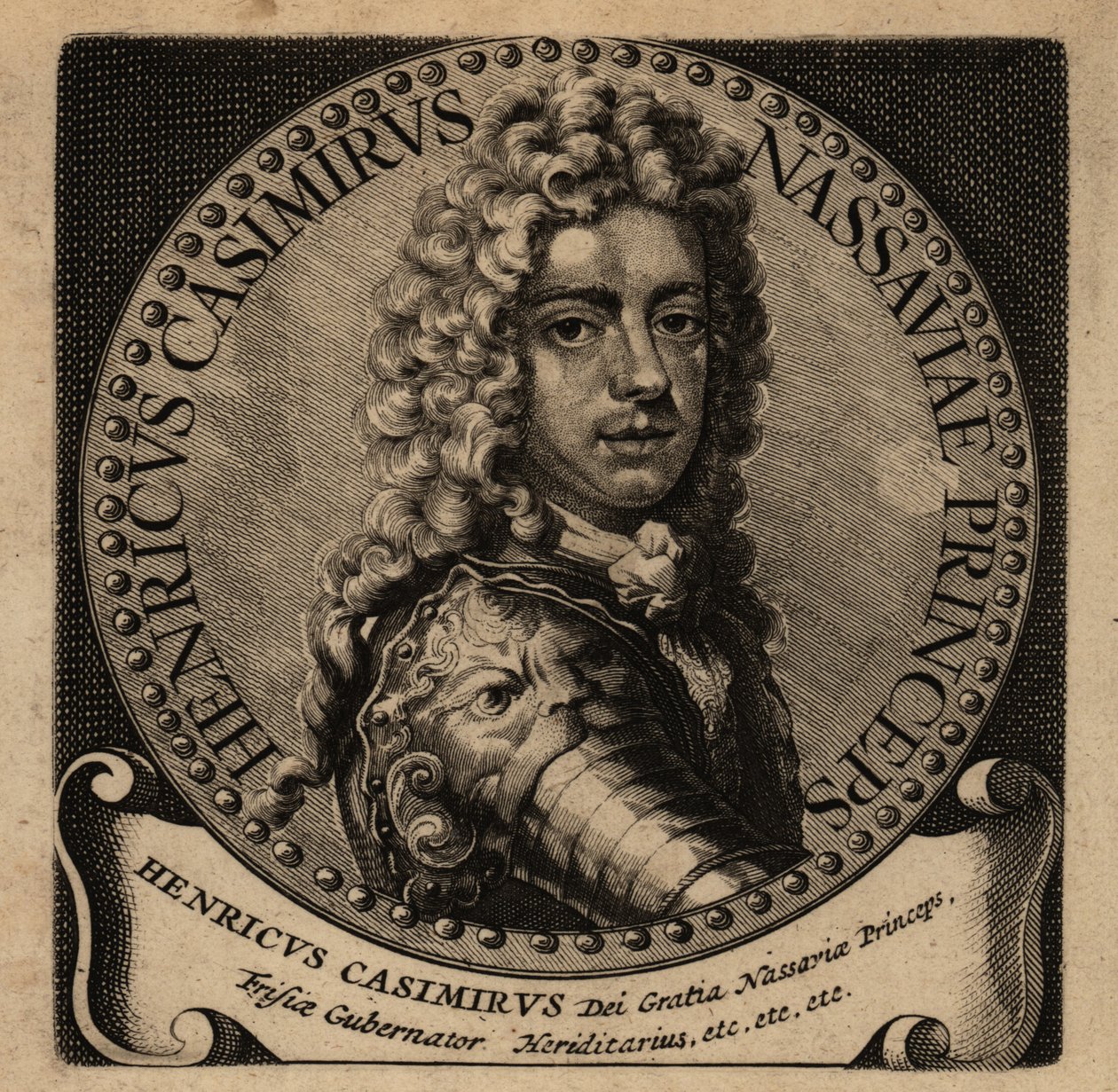 Portrait de Henri Casimir II de Nassau-Dietz (1657-1696) - Netherlandish School