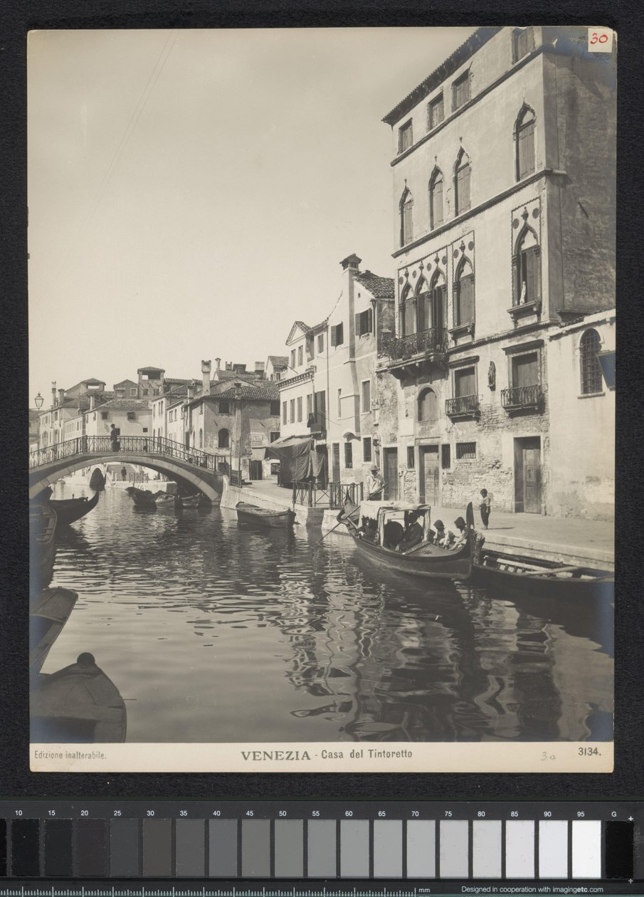Extérieur de la maison de Tintoret à Venise - Neue Photographische Gesellschaft