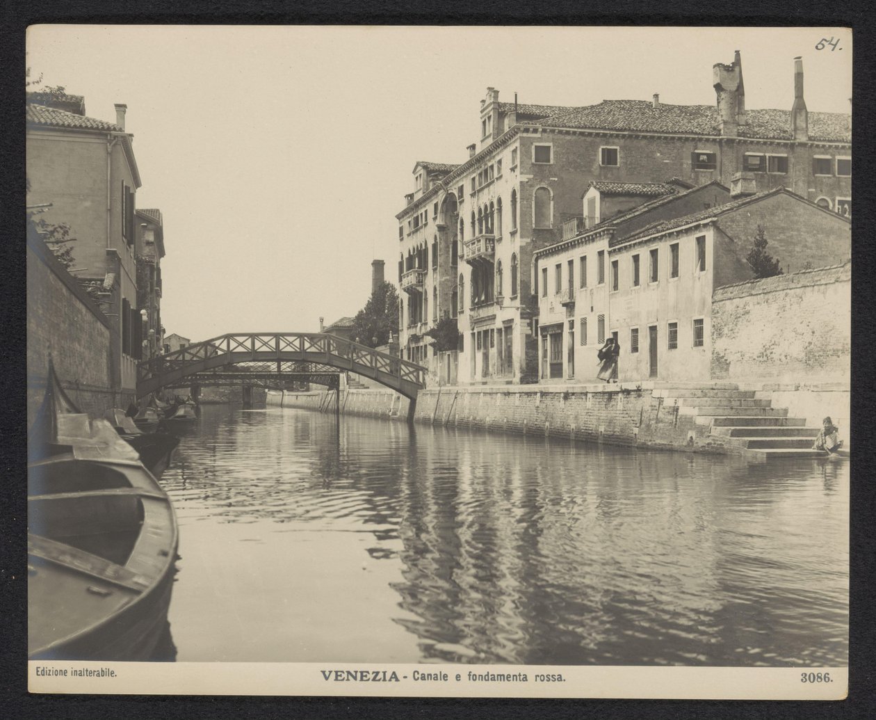 Vue du Fondamenta Rossa à Venise - Neue Photographische Gesellschaft