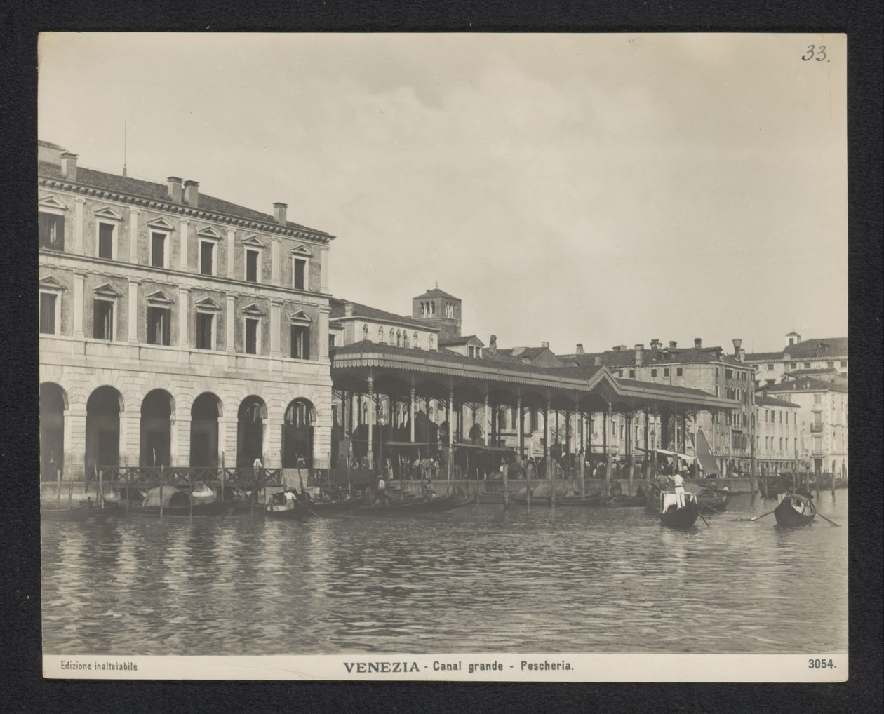 Marché aux poissons couvert à Venise - Neue Photographische Gesellschaft