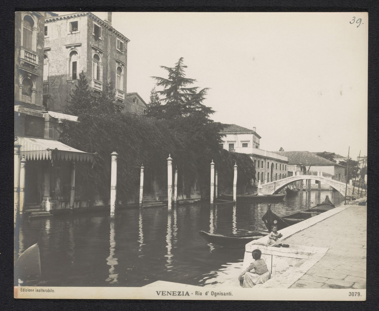 Rio dei Ognissanti à Venise - Neue Photographische Gesellschaft
