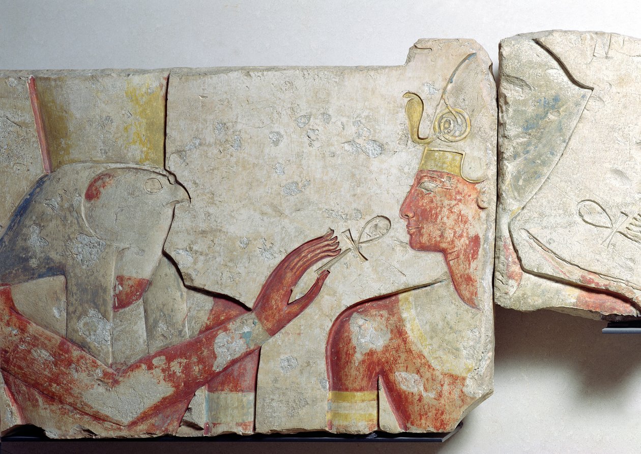 La Rencontre du Pharaon et Horus, (détail) d