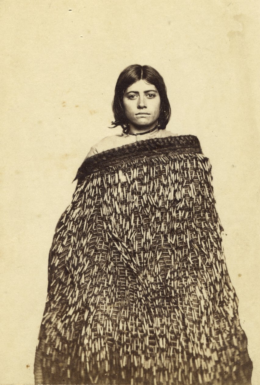 Mina Makata, métisse maorie, vers 1865 - New Zealander Photographer