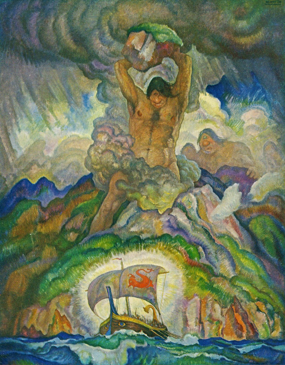 Polyphème, le Cyclope - Newell Convers Wyeth
