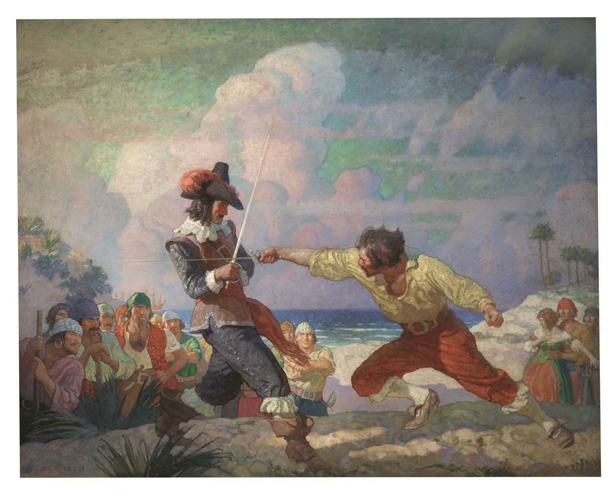 Le Duel sur la plage - Newell Convers Wyeth