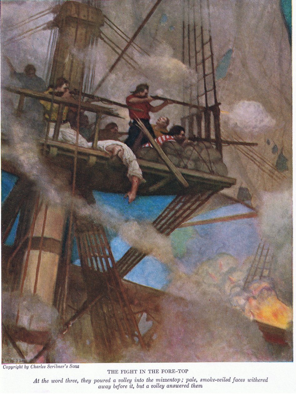 Le combat pour le mât de misaine - Newell Convers Wyeth