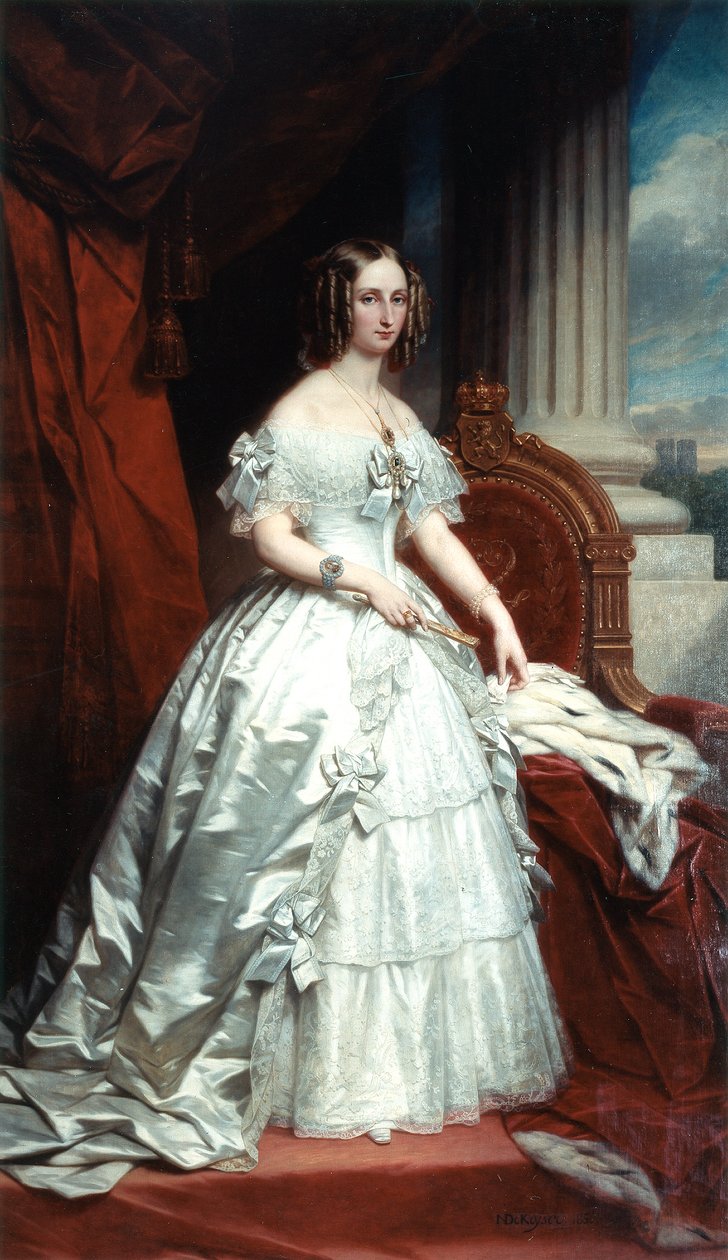 Néerlandais : Portrait de la reine Marie-Louisa Portrait de la reine Marie-Louisa - Nicaise de Keyser