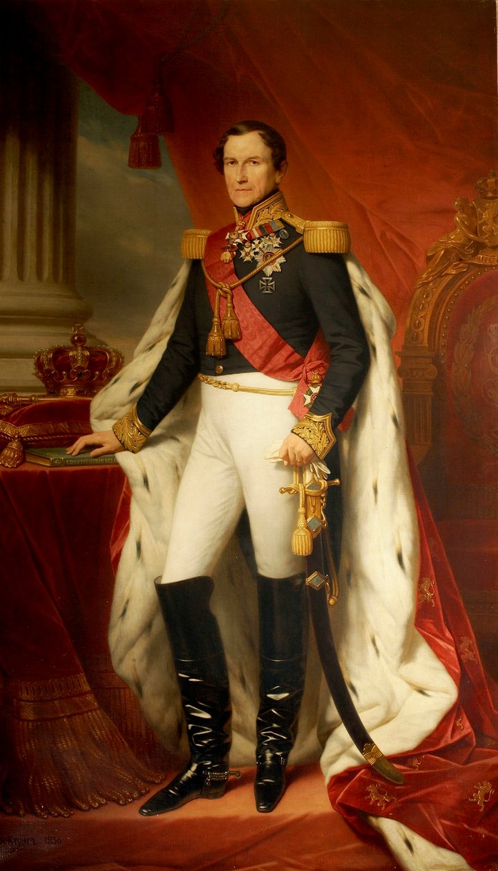 Portrait de Léopold I 1790-1865, roi des Belges, 1856 - Nicaise de Keyser