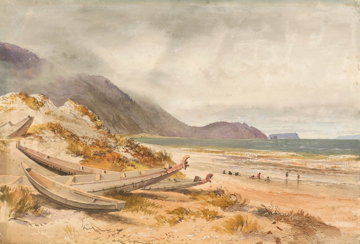 Près de Paekakariki, détroit de Cook - Nicholas Chevalier