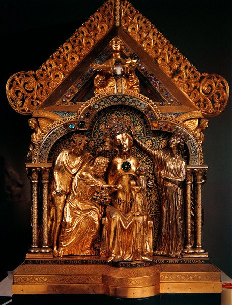 Adoration des Mages, extrémité du sanctuaire de Notre-Dame, 1205 - Nicholas of Verdun