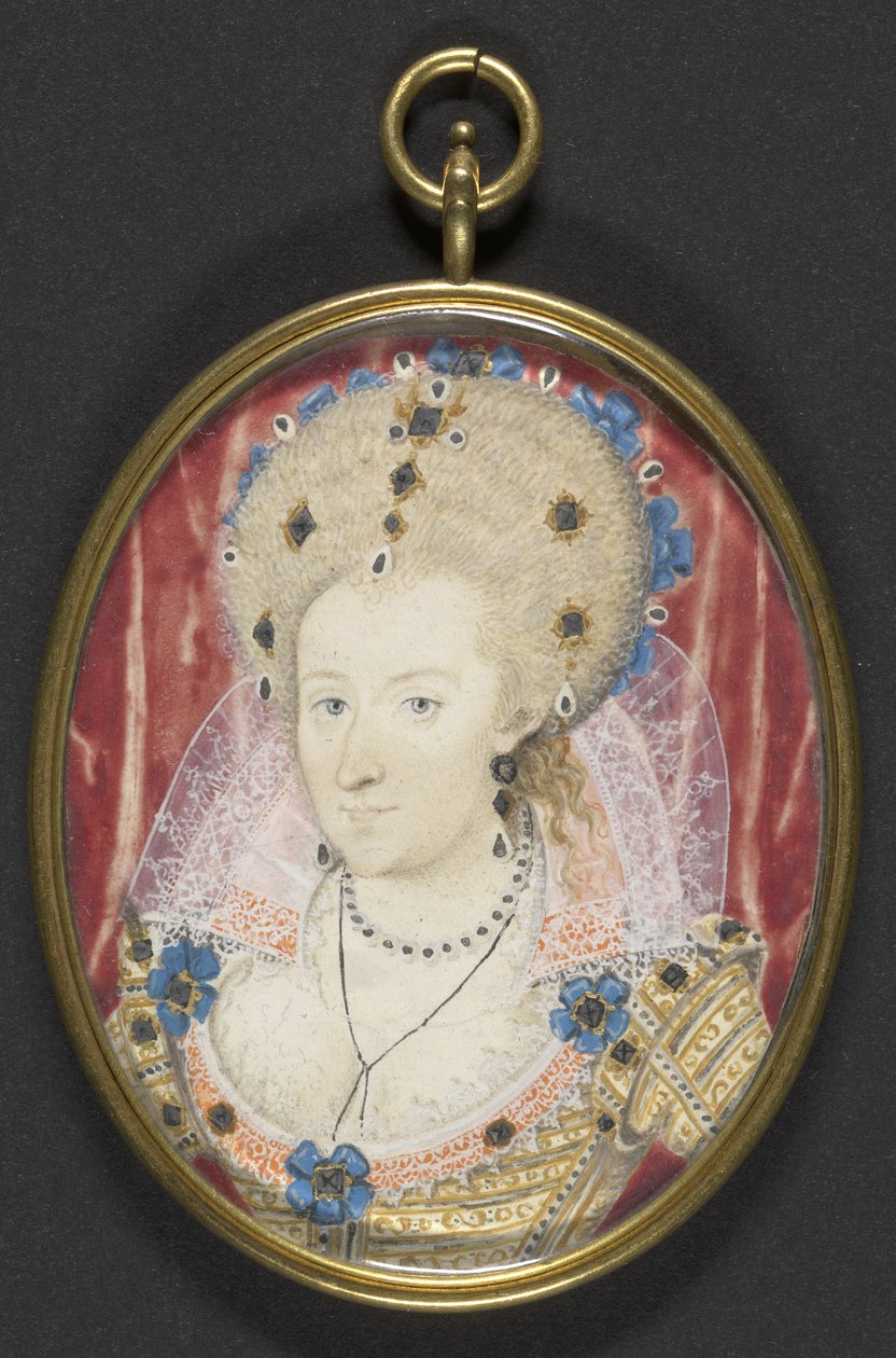 Anne de Danemark, vers 1600 - Nicholas (studio of) Hilliard