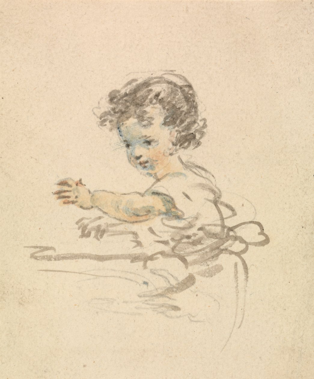Enfant assis - Nicholas Pocock