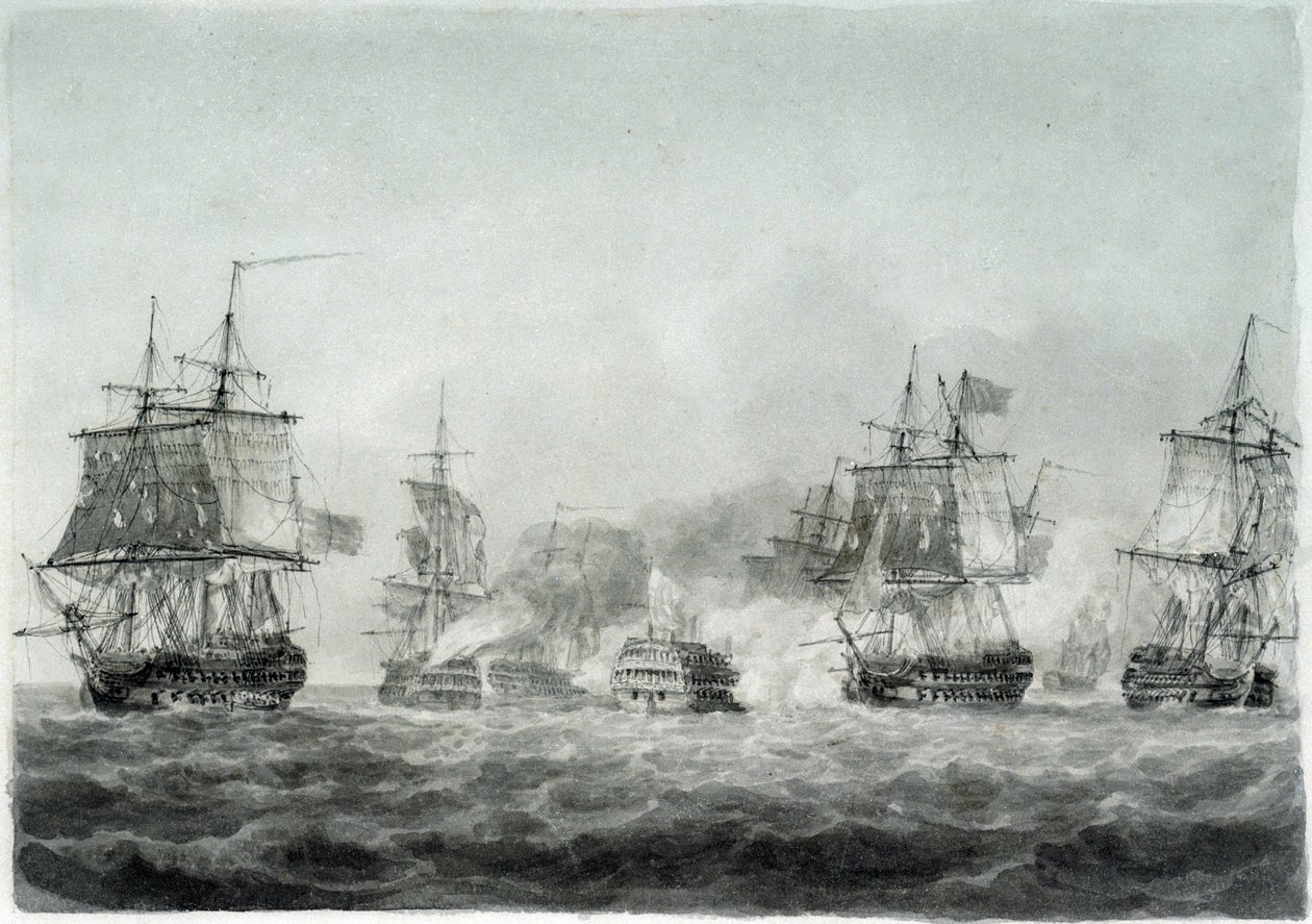 La bataille de Camperdown (mer du Nord) - Nicholas Pocock