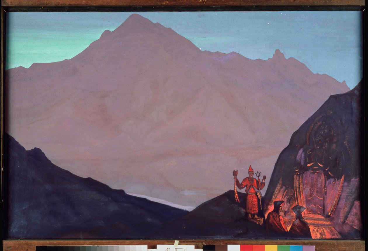 Chenrezig (Bodhisattva de la compassion dédié au Dalaï-lama, ou Avalokiteshvara) - Nicholas Roerich