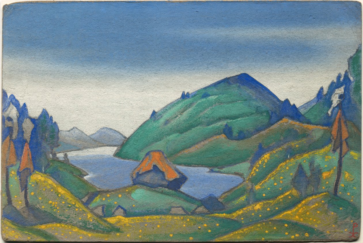 Décor pour le ballet "Le Sacre du Printemps" de Stravinsky, 1944 - Nicholas Roerich