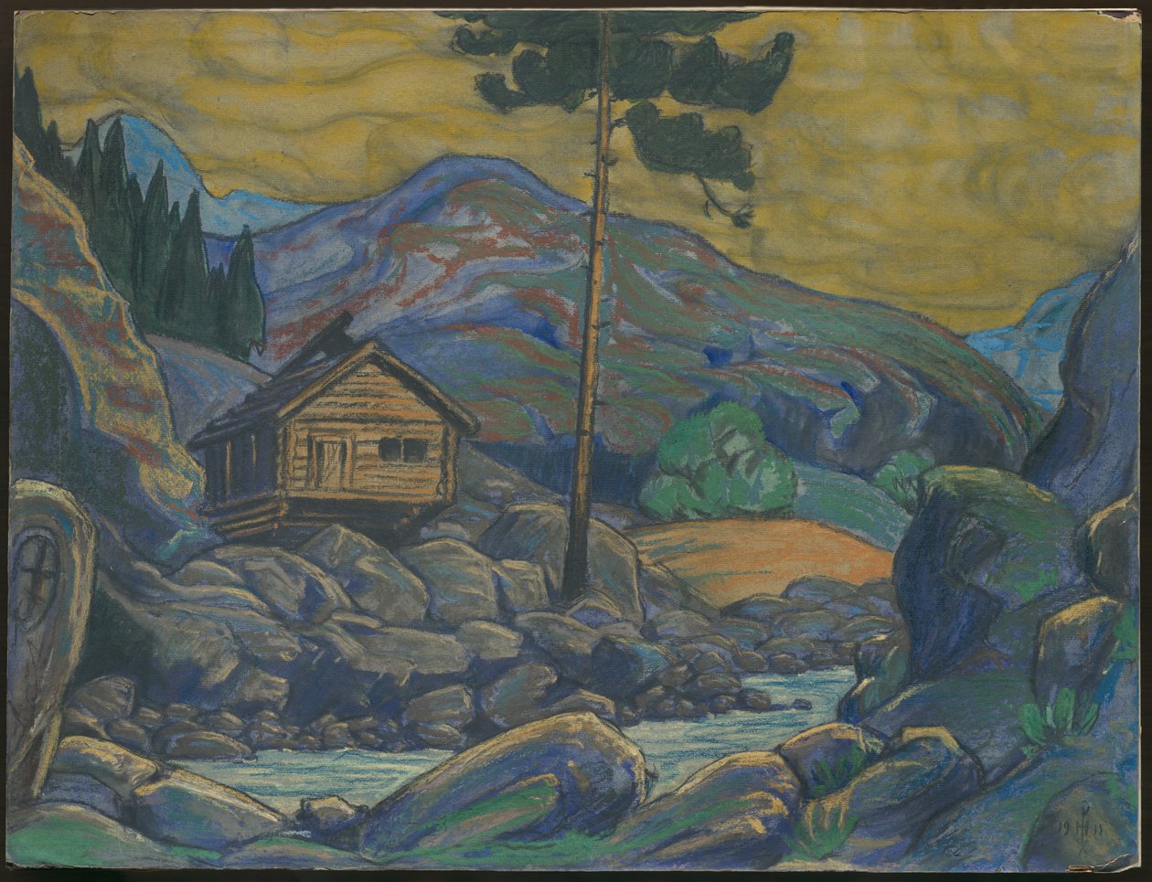 Cabane dans les montagnes, décor pour le drame d