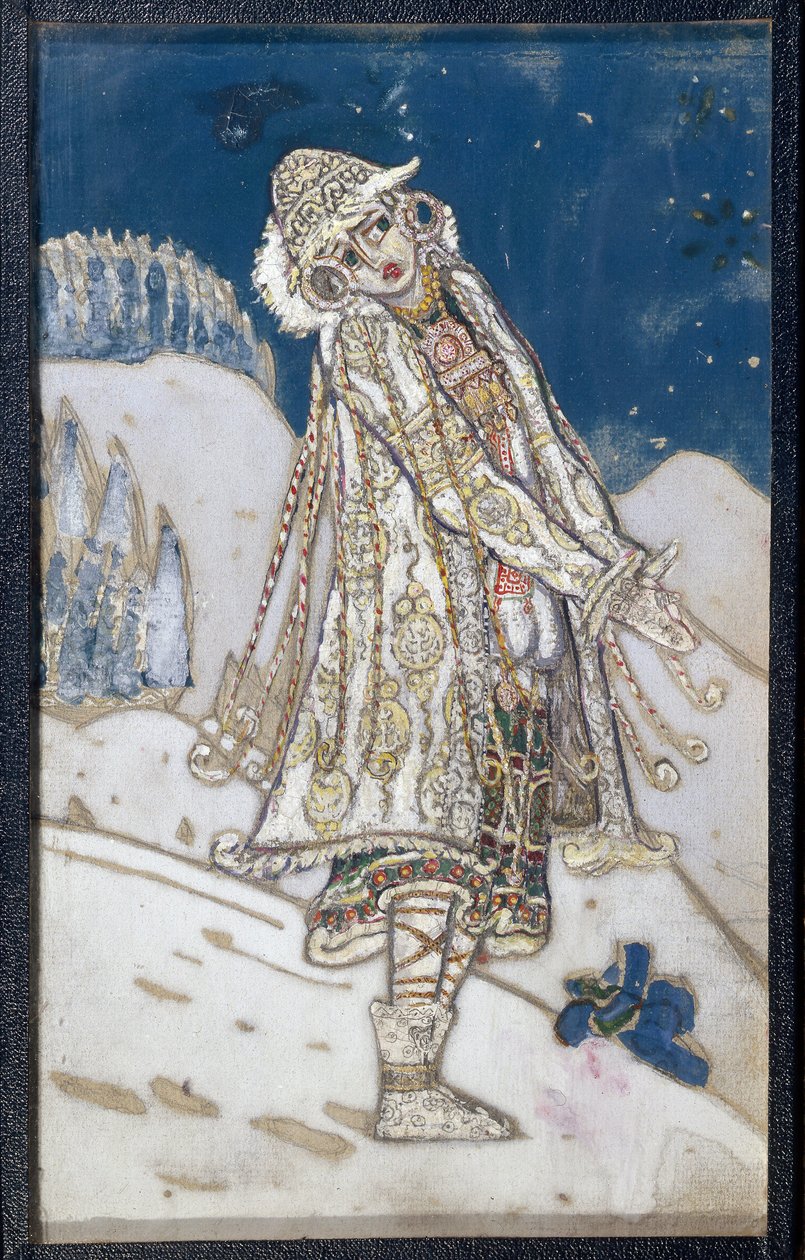 Projet de costume pour la pièce de théâtre La demoiselle des neiges de Alexandre Ostrovski - Nicholas Roerich