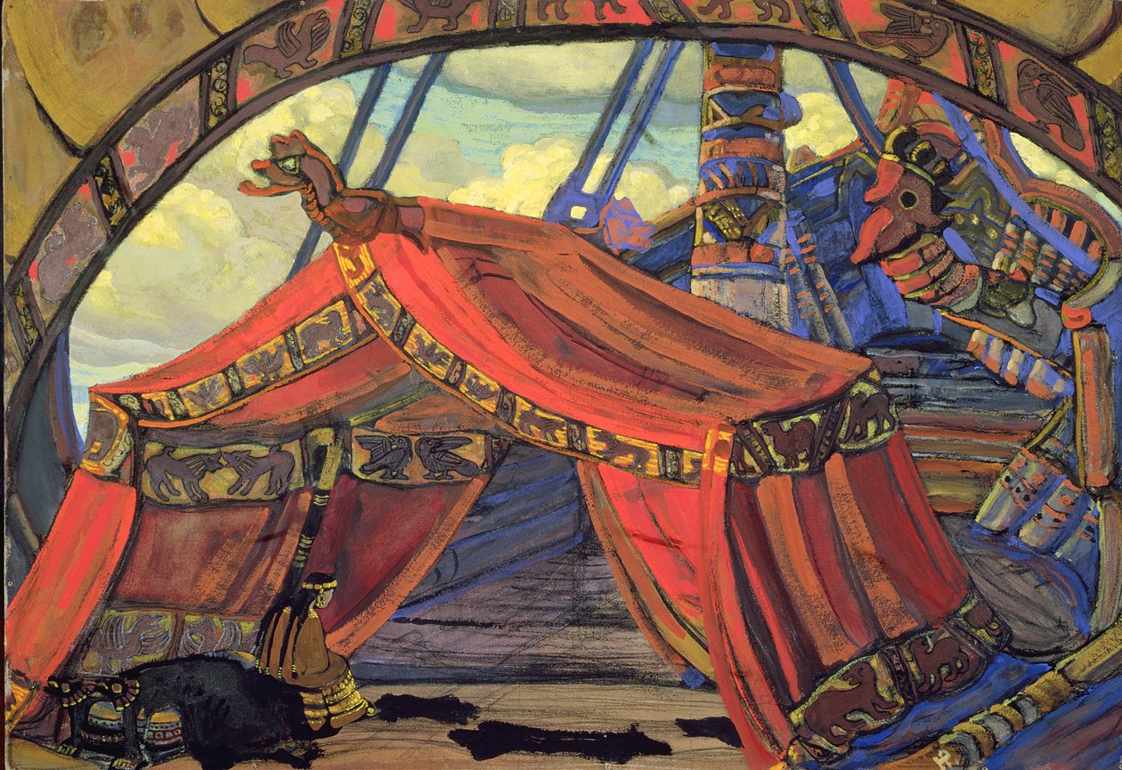 Décor de scène pour "Tristan et Isolde" de Wagner, 1912 - Nicholas Roerich