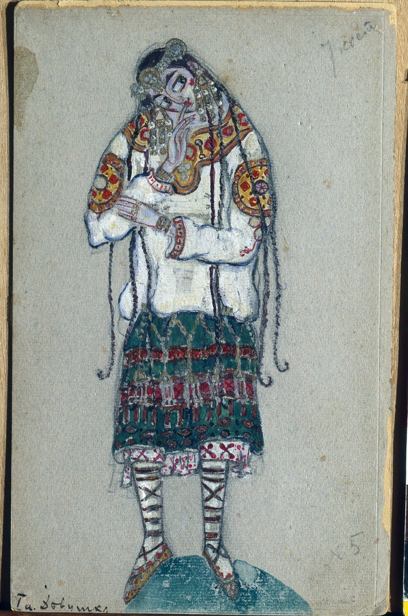 La jeune fille, costume pour le ballet "Le Sacre du printemps" d