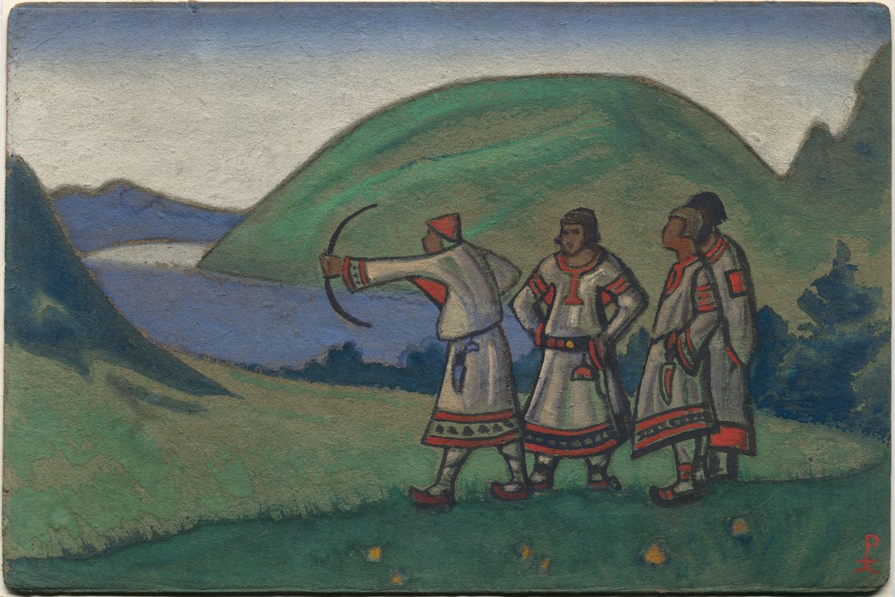 Jeunes, décor et costume pour le ballet "Le Sacre du Printemps" de Stravinsky, 1944 - Nicholas Roerich