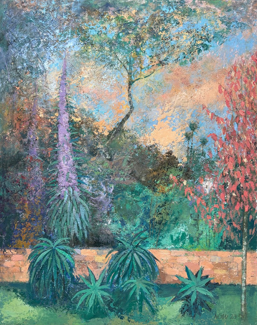 Près du mur, 2022-23 (huile sur panneau) - Nick Williams