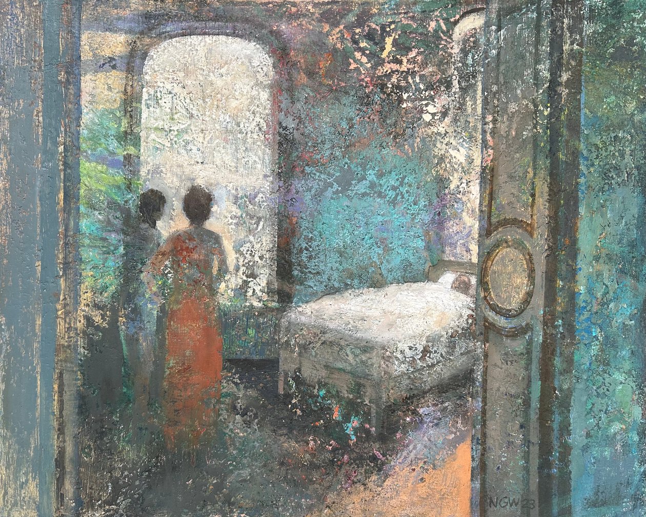 Maison des esprits, 2023-23 (huile sur panneau) - Nick Williams