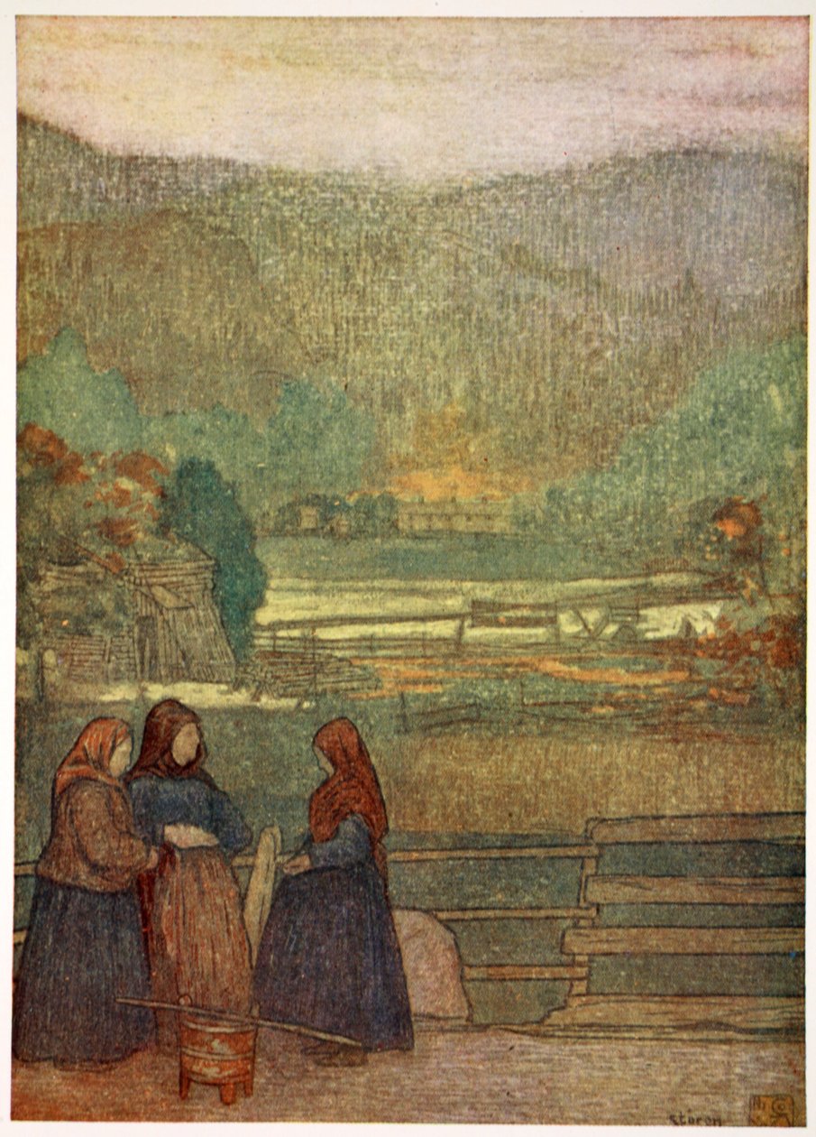 Femmes de campagne vendant des baies sur la route de Storen, 1905 - Nico Jungman