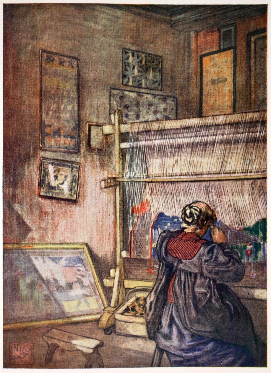 Fabrication de tapisserie indigène, 1905 - Nico Jungman