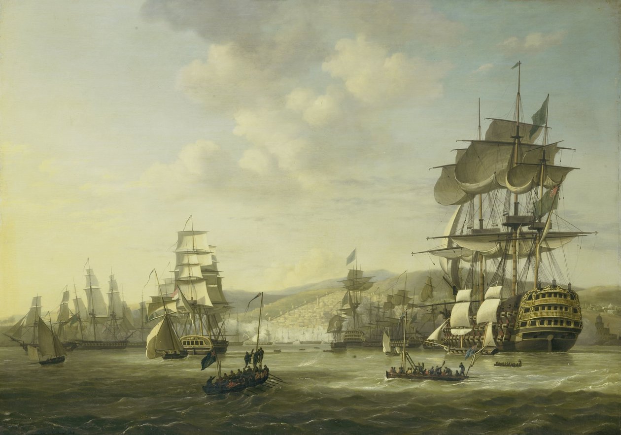 La flotte anglo-néerlandaise dans la baie d