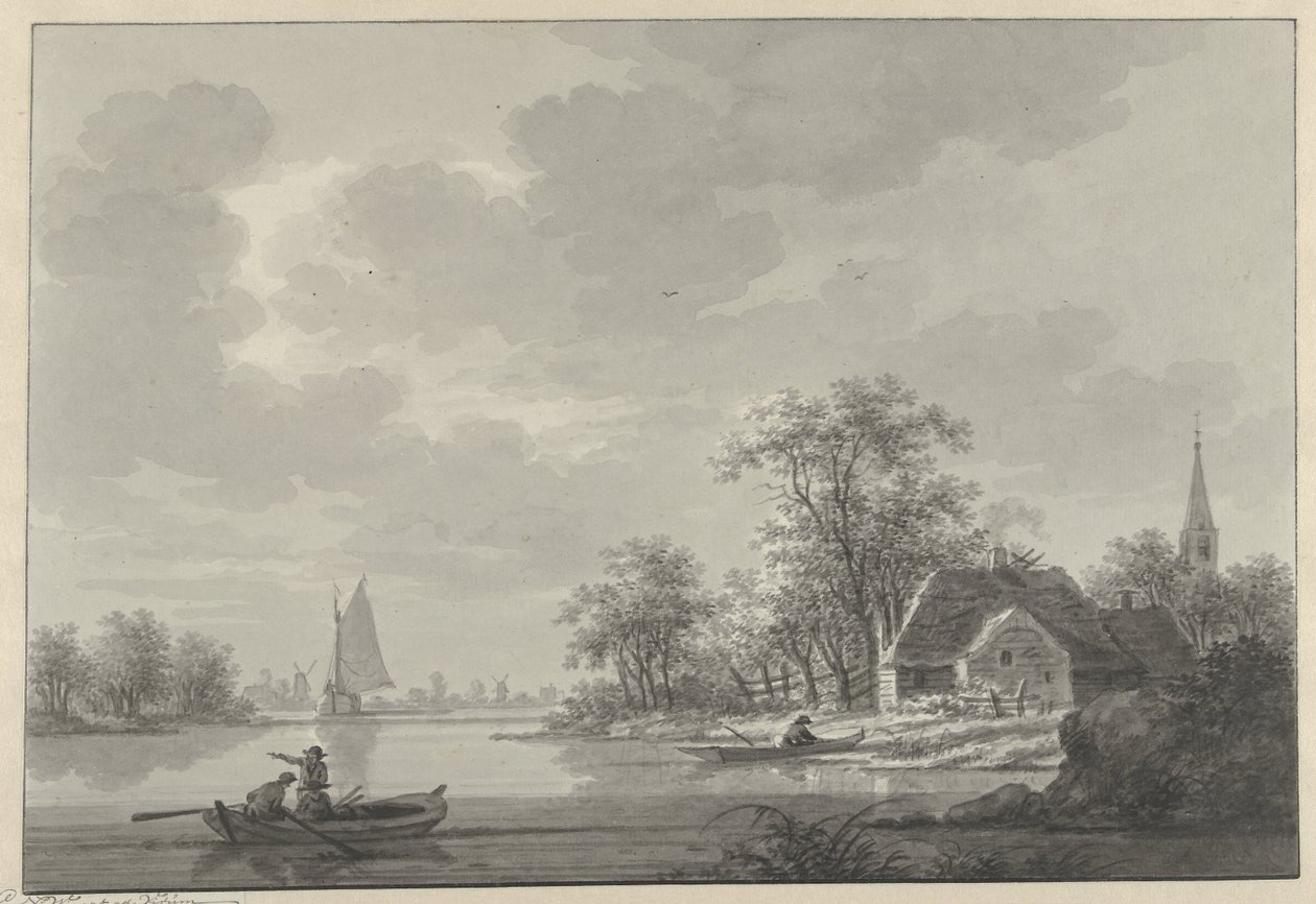 Le village de Capelle aan de IJssel - Nicolaas Wicart