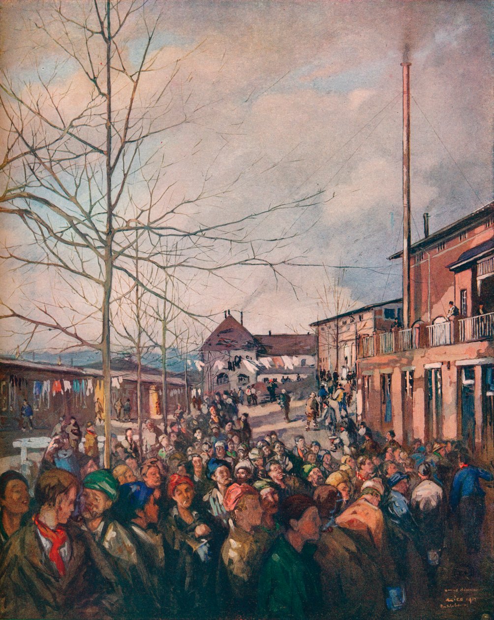 Camp de prisonniers de Ruhleben, dîner de Noël, 1917 - Nicolaas Wilhelm Jungmann
