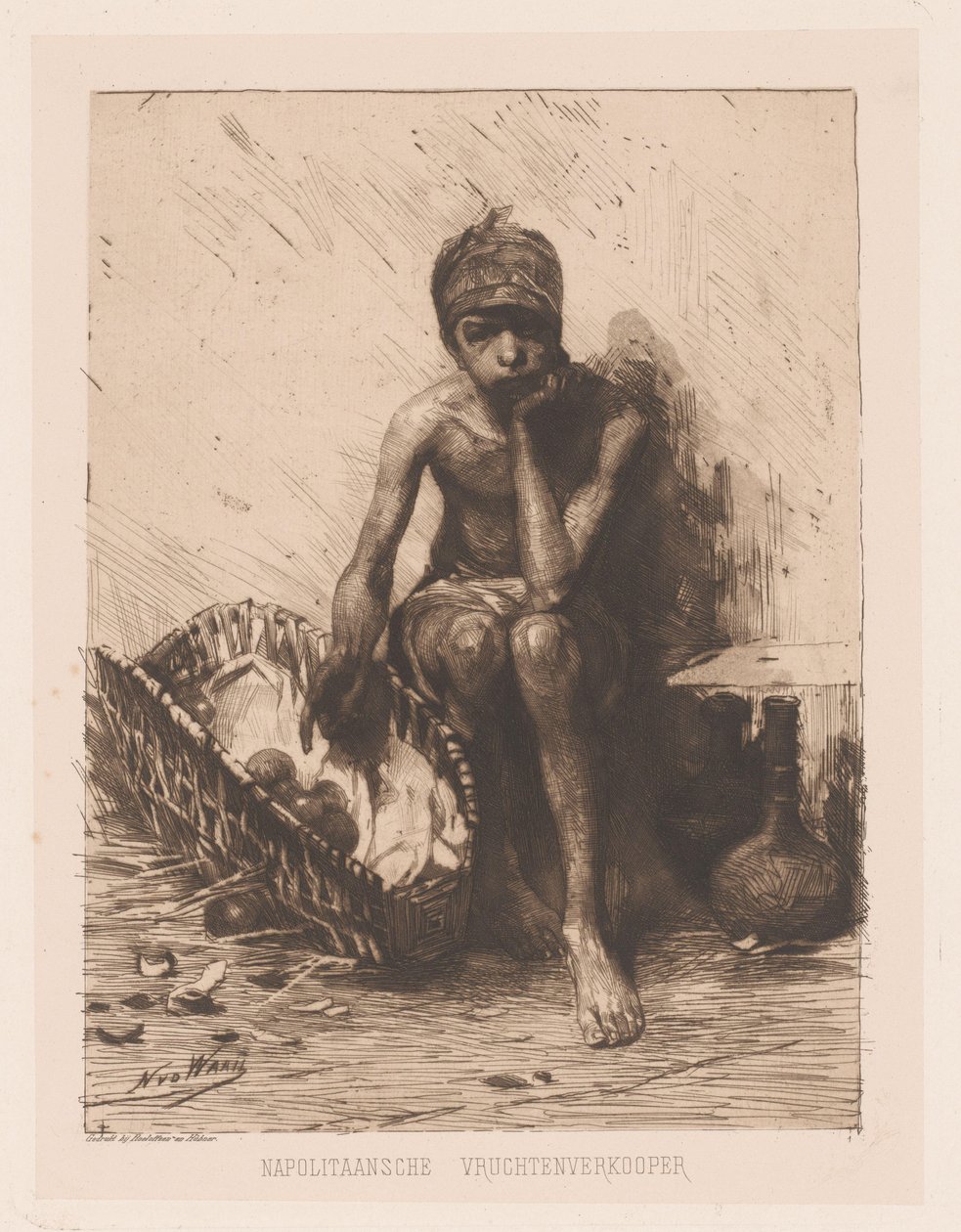 Vendeur de fruits - Nicolaas van der Waay