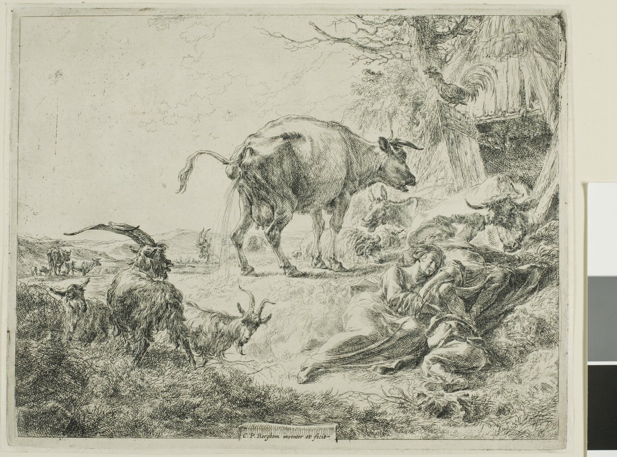 Vache se soulageant - Nicolaes Berchem