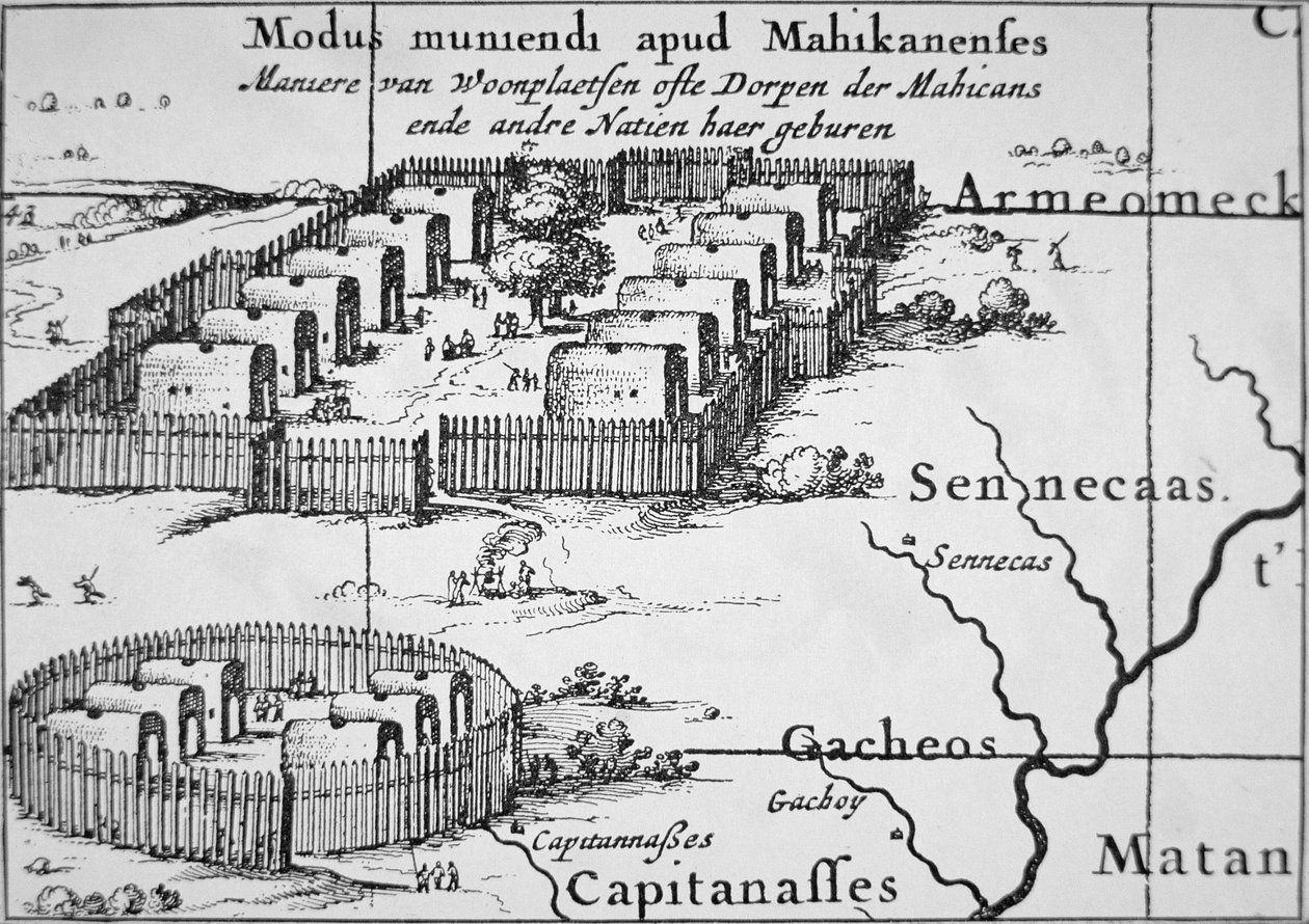 Village iroquois - Nicolaes Jansz  Visscher