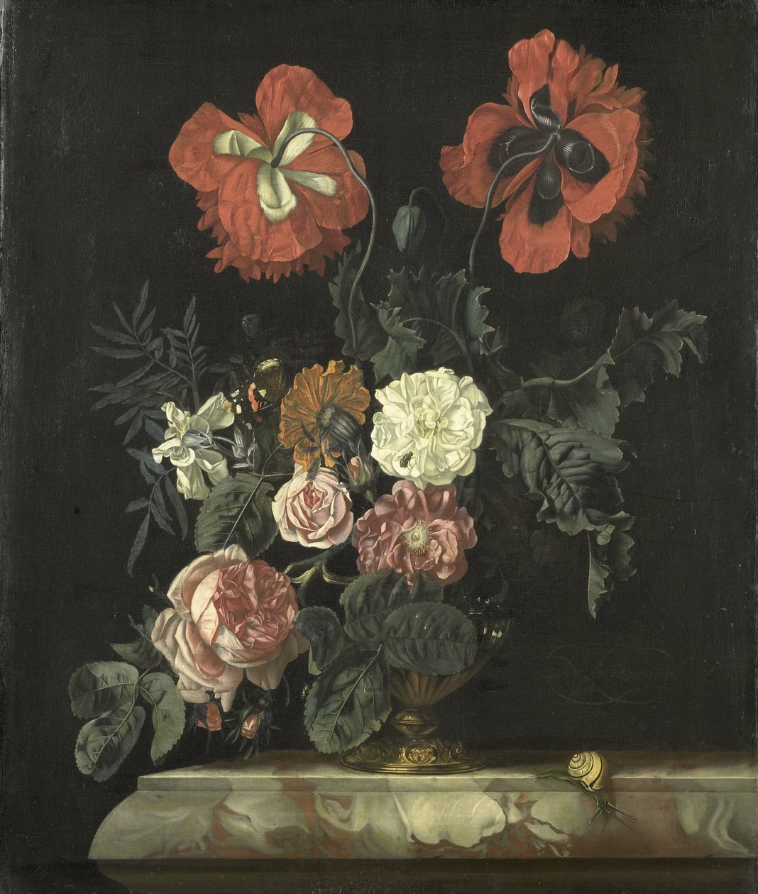 Nature morte avec fleurs - Nicolaes Lachtropius