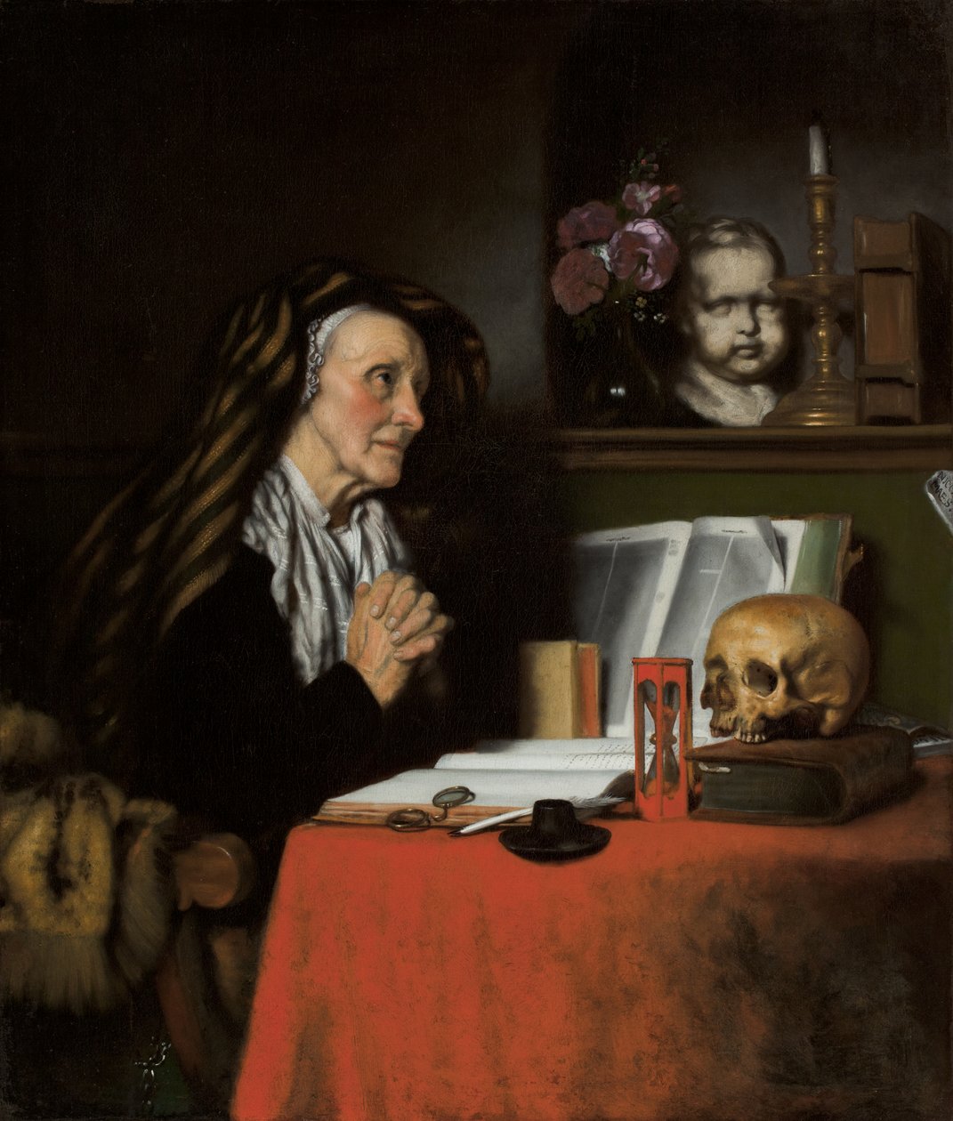 Une vieille femme priant, c.1655 - Nicolaes Maes