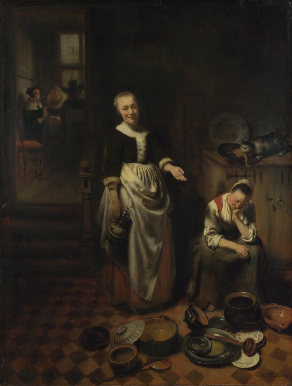 La Servante oisive - Nicolaes Maes