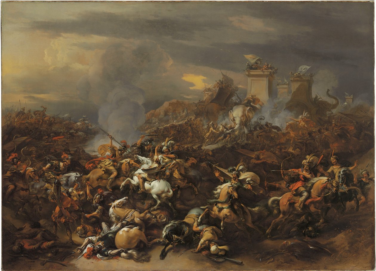 La Bataille entre Alexandre et Porus - Nicolaes Pietersz. Berchem