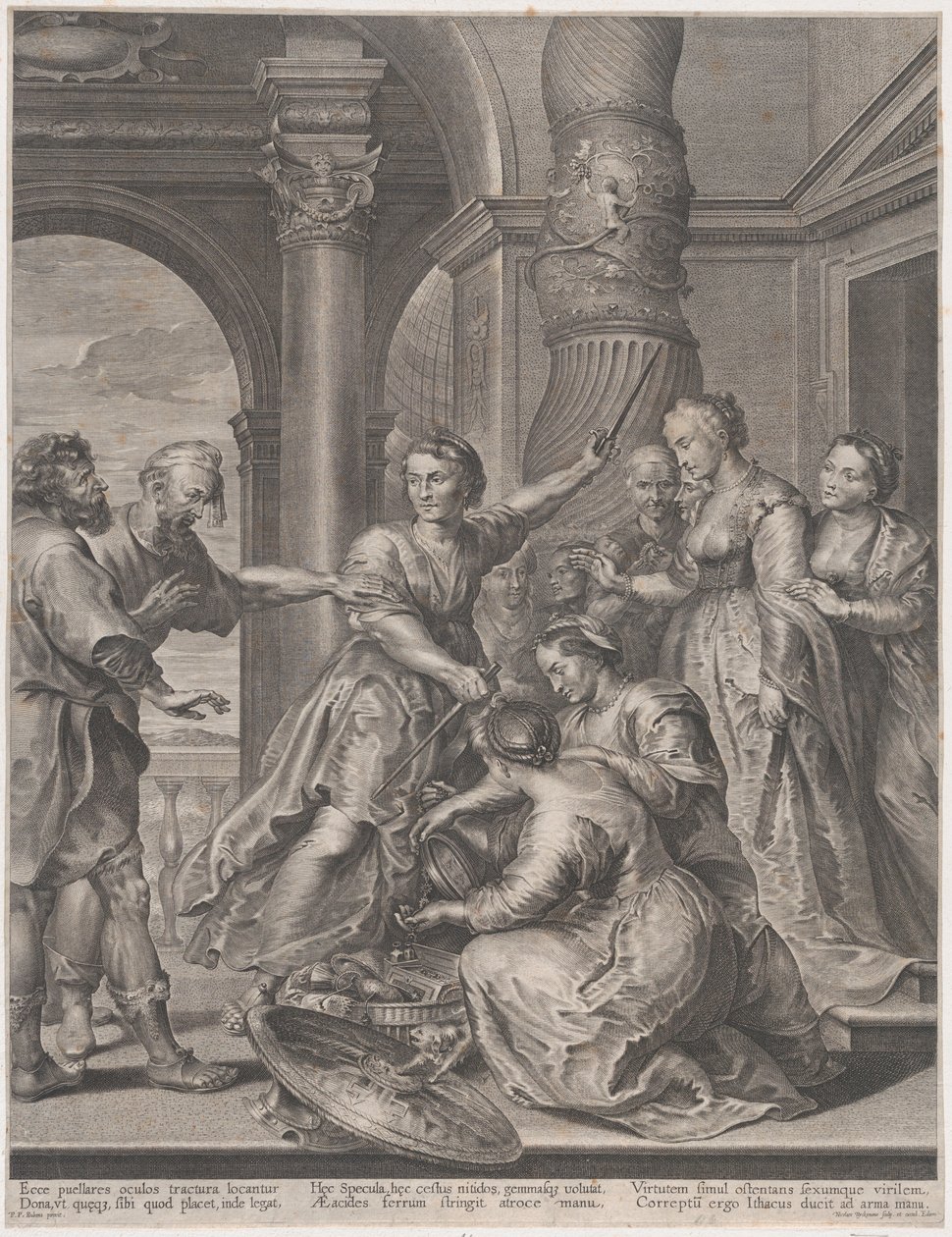 Achille et les filles de Lycomède, vers 1620-1626 - Nicolaes Ryckmans